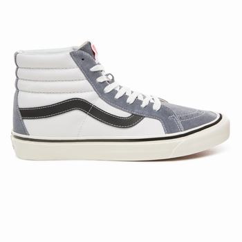 Férfi Vans Anaheim Factory Sk8-Hi 38 Dx Magasszárú Cipő VA1638452 Sötét Szürke/Fehér